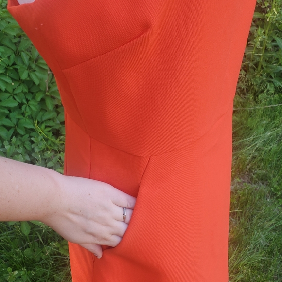 Red orange A-line Lucy Paris dress - Picture 2 of 4